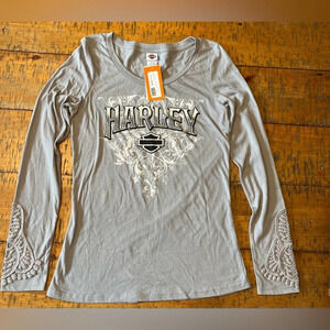 Harley Davidson Long Sleeve Barbados Shirt‎
